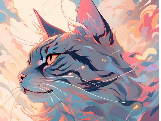 玄幻猫咪插画系列