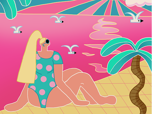 夏日浪漫海边