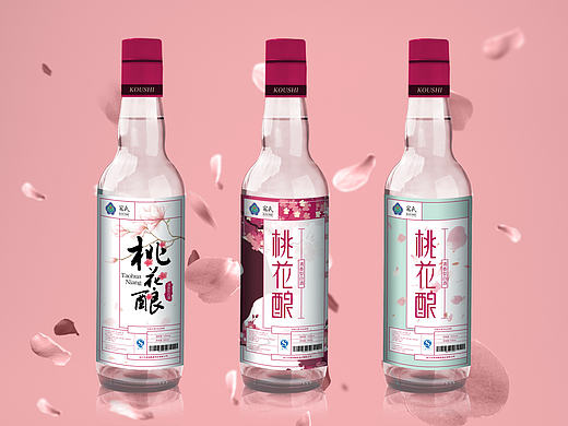 桃花釀白酒包裝設(shè)計(jì)（個(gè)人主頁-ZMTc4MjAwMjQ=） - 包裝 - 站酷設(shè)計(jì)師etruscan原創(chuàng)素材 - 站酷ZCOOL