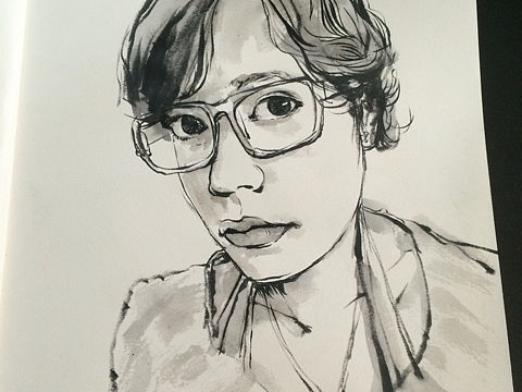 朋友圈水墨网友肖像