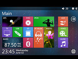 车载导航UI界面设计&nbsp;Windows&nbsp;8&nbsp;Metro风格