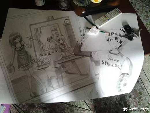 第一次比赛的画