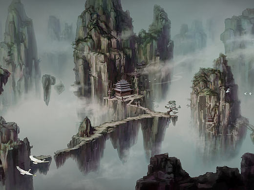 古风 场景原画 测试