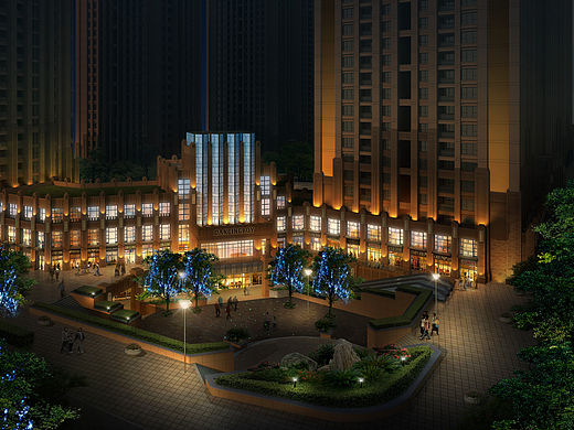 云南昆明滨江俊园建筑照明设计部分方案+实景（个人主页-ZMTUwOTY4ODQ=） - 建筑设计 - 站酷设计师宏硕照明原创素材 - 站酷ZCOOL