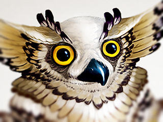 Q版宠物~~鹰和企鹅,萌萌哒。