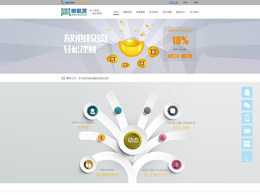 投资理财网页设计