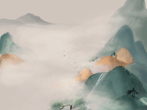 古风山水