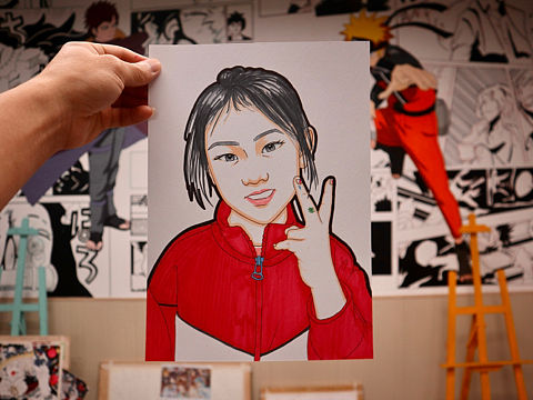 马克笔手绘肖像