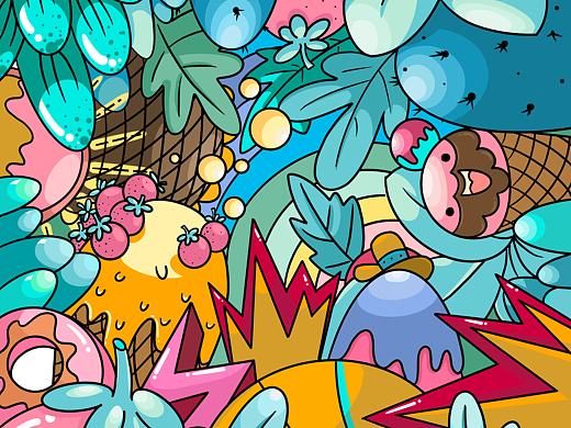 夏日甜甜（个人主页-ZMzYwNzUzODA=） - 创作习作 - 站酷设计师毛婷tt原创素材 - 站酷ZCOOL