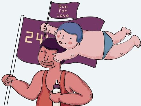 Run for love（个人主页-ZMTMyMTExMTY=） - 商业插画 - 站酷设计师虎虎兔兔原创素材 - 站酷ZCOOL