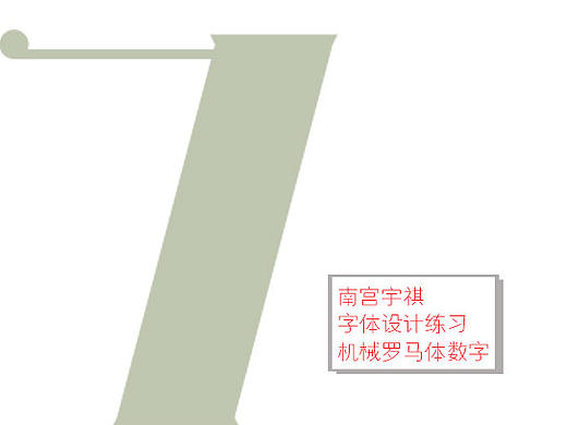 数字字体设计