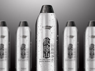 朵朵润尔食品“武陵山饮用纯净水”包装设计