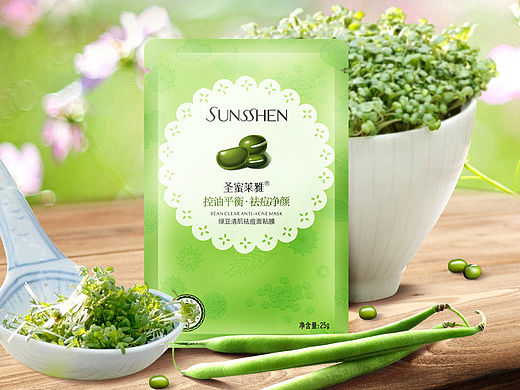 绿豆面膜贴 化妆品详情页（个人主页-ZMTU5NDE2NjA=） - 电商 - 站酷设计师不爱美人鱼原创素材 - 站酷ZCOOL
