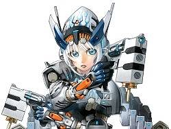 马克笔手绘作品-《电子乐少女Gun试做型》