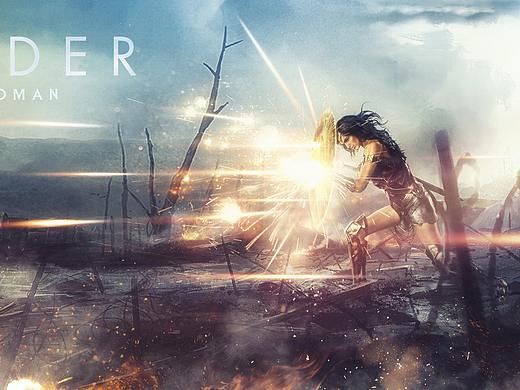 神奇女侠 电影海报（个人主页-ZMjIyMjAzMTY=） - 商业插画 - 站酷设计师大伟先生原创素材 - 站酷ZCOOL