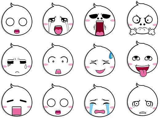 白小毛表情符號（個(gè)人主頁-ZMTI3MTAxMTI=） - 網(wǎng)絡(luò)表情 - 站酷設(shè)計(jì)師CCXCC2015原創(chuàng)素材 - 站酷ZCOOL