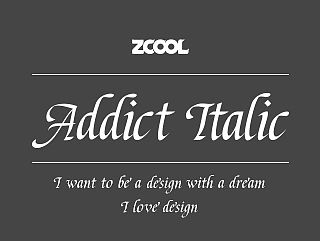 ZCOOL Addict Italic