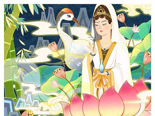 龙女拜观音