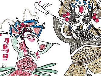 【涂鸦国粹】——我的京剧小戏画