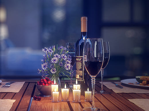 建筑动画渲染单帧