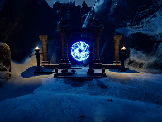 UE4雪山传送门