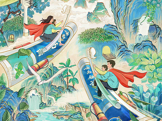 云南白药（联名美图秀秀）｜插画海报
