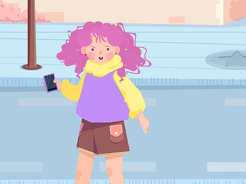 街头女孩（个人主页-ZNDQ1NjA1NTY=） - 创作习作 - 站酷设计师哈米瓜甜原创素材 - 站酷ZCOOL