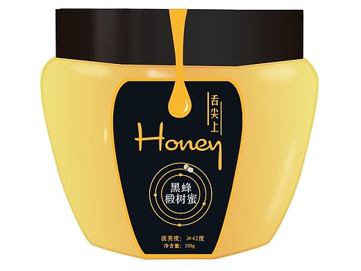 蜂蜜瓶贴 包装设计