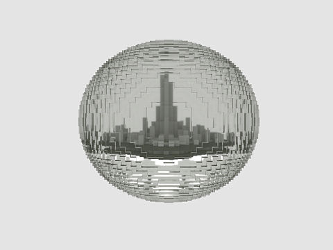 magicavoxel体素作品 太空城（StarCity in Glass）