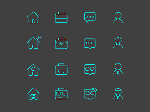 产品icon之越画越逗比~