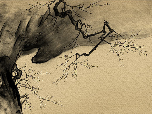 南宋•马远•梅石溪凫图（个人主页-ZMTk2ODk4Njg=） - 创作习作 - 站酷设计师十一Nov原创素材 - 站酷ZCOOL