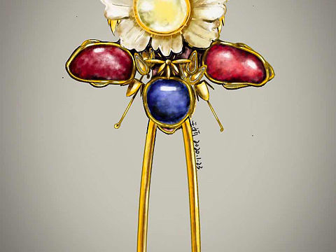 古风首饰（个人主页-ZNDI5MDQ1MDQ=） - 商业插画 - 站酷设计师小湜原创素材 - 站酷ZCOOL