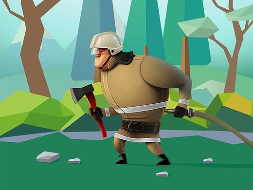 消防员 超写实+包装