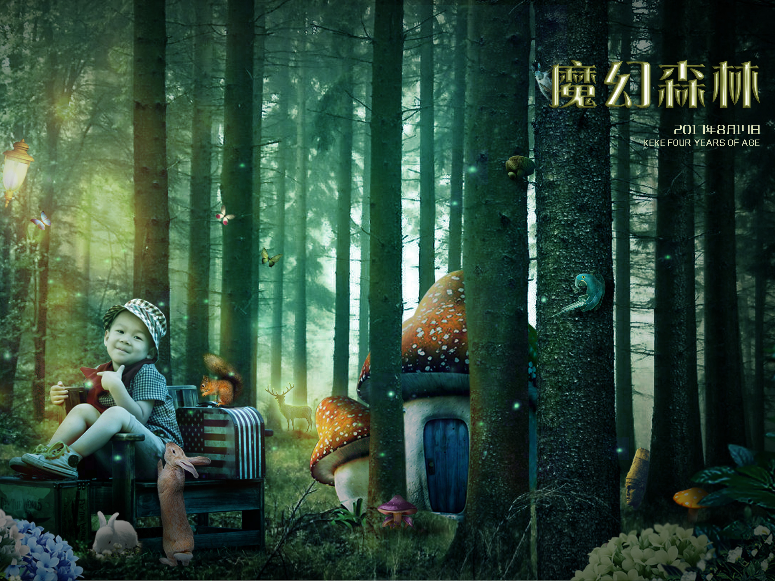 魔幻森林背景圖案素材，桌布圖片免費下載 -zh.lovepik.com