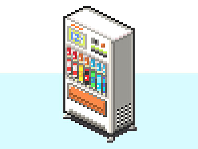 日练·自动贩卖机（个人主页-ZMjAxMTg3NDA=） - 像素画 - 站酷设计师Aray浩一原创素材 - 站酷ZCOOL