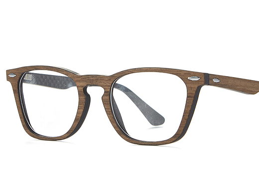 亚洲木制眼镜工厂_方形木制光学眼镜WD07480-新创森