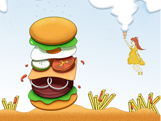 汉堡的异想天开（个人主页-ZNjExNDU0ODQ=） - 创作习作 - 站酷设计师米奇喵原创素材 - 站酷ZCOOL