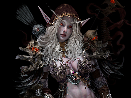 战争贩子Grom Hellscream And Sylvanas Windrunner
