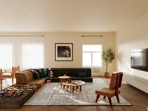 混搭室内效果表现