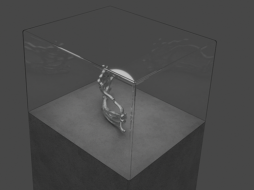 饰品与展品柜-blender