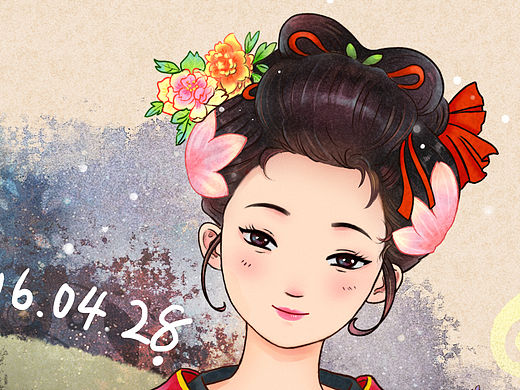 自制和服小姑娘一枚O(∩_∩)O~