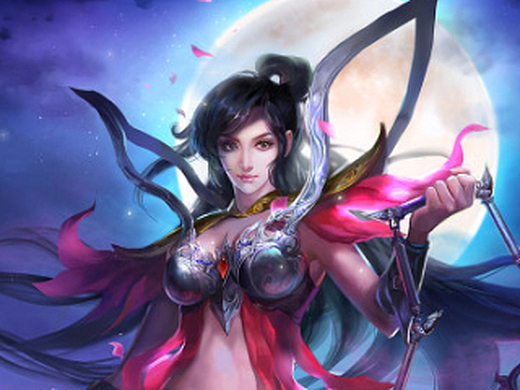 传奇世界中秋海报 女角 女战士