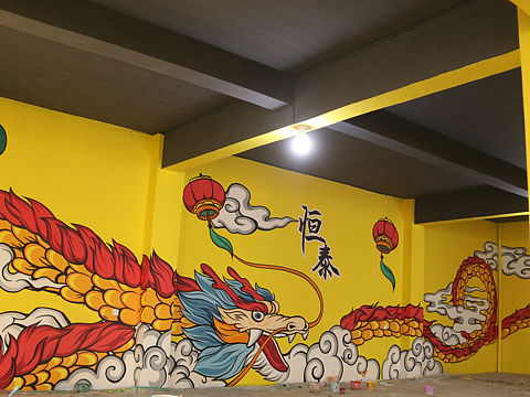 来一波体育教室的手绘