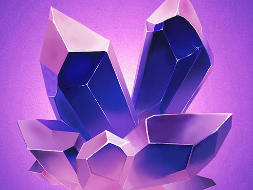 数位板练习一：水晶（矿石）