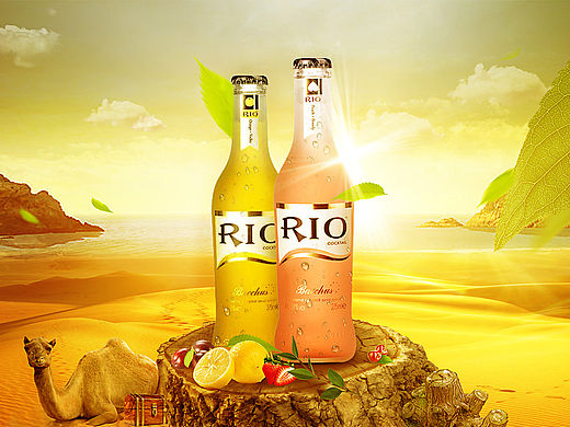 鸡尾酒合成海报