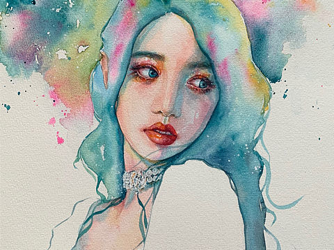 水彩人物