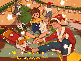 「pad插画」云圣诞