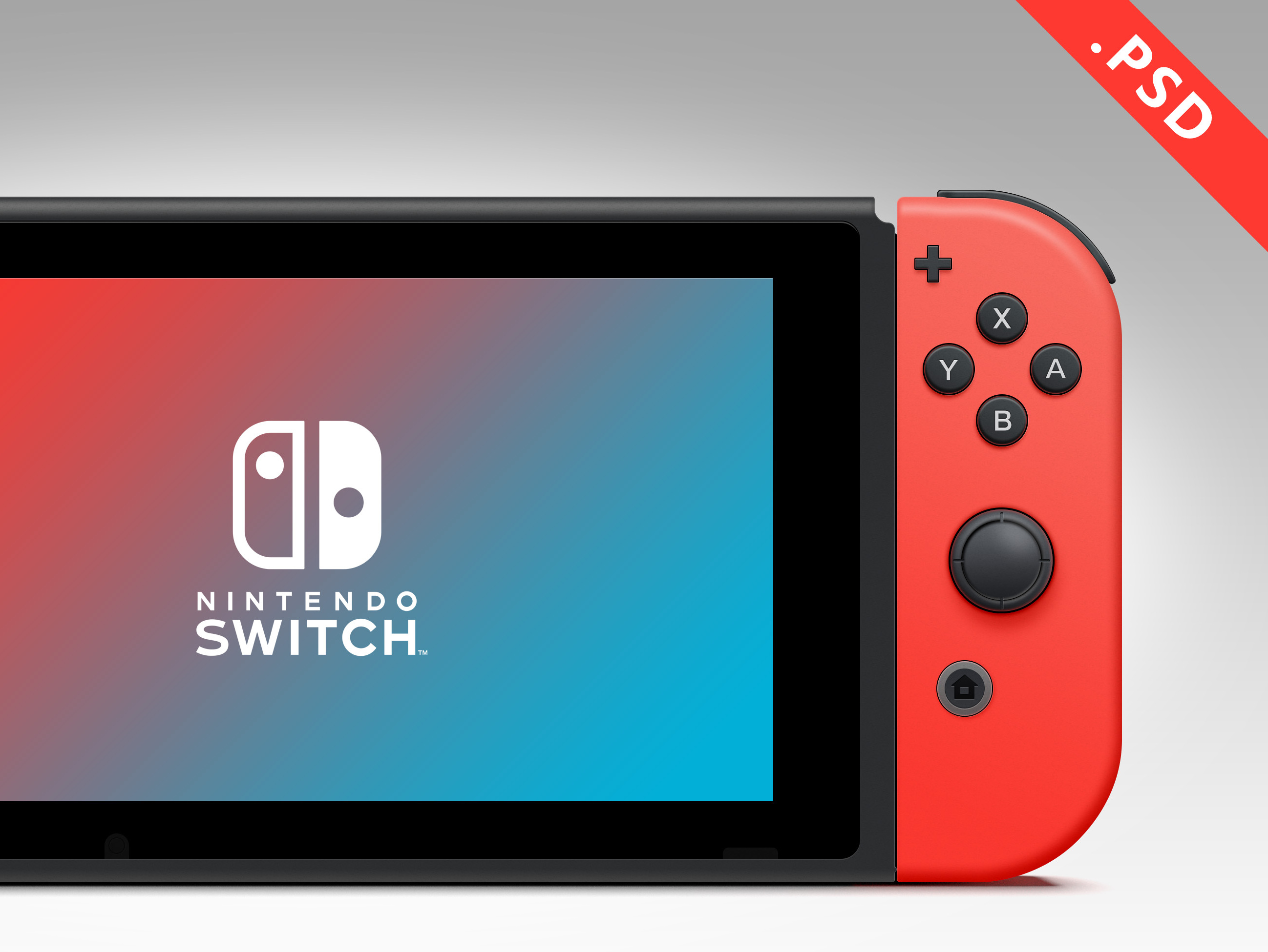 UIKit Nintendo Switch 任天堂新主机样机图高清.psd_菠萝大菠萝-站酷ZCOOL
