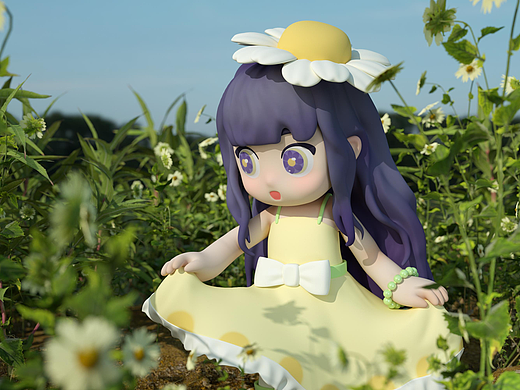 【ip建模练习】花仙子小雏菊