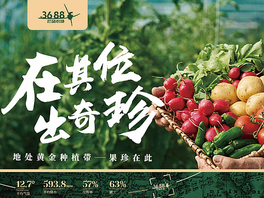农场品牌设计案例|3688珍品农场 在其位·出奇珍